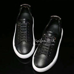 The trend of Diyifan 17 New England style leather casual shoes autumn casual leather shoes with men and women Thirty-five black