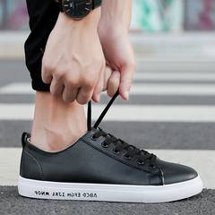 Early autumn autumn new 2017 new white men shoes casual shoes all-match flat shoes trend Korea male students Forty-three black