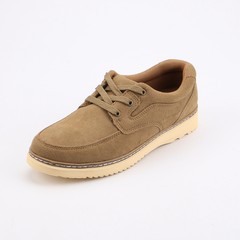 Early autumn new shoes male British Korean shoes Suede Leather Mens Fashion low student shoes Thirty-eight Khaki