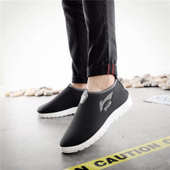 Foot slip slip, soft bottom and cashmere, warm and casual women's shoes, old Beijing cloth shoes, women's shoes, flat bottom, middle aged and old mothers shoes Thirty-eight A pedal grey cotton men's shoes