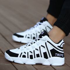 2017 early autumn new summer youth sports shoes and leisure shoes a couple of male high school junior high school students in the running tide Thirty-eight white
