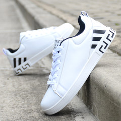 In the autumn of 2017 new white shoes Adidas Korean all-match White Mens Sports shoes fashion casual shoes Collect socks freight insurance White + Black