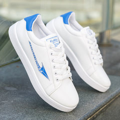 2017 autumn white shoes shoes a trend of Korean students all-match white winter sports leisure shoes Forty-three blue