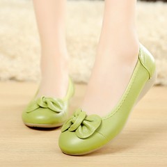 Shipping a single Xieping with set foot comfort with low size mother shoes leisure shallow mouth in elderly non slip shoes [for] yellow soles Dichotomanthes end 1332 flat with green