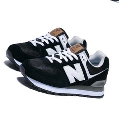 New 100-lun (USA) Sports Footwear Company Limited. NB574 authorized E men's shoes jogging shoes Thirty-eight black and white