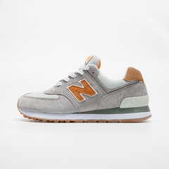 New 100-lun (USA) Sports Footwear Company Limited. NB574 authorized E men's shoes jogging shoes Thirty-eight Deep orange grey