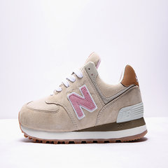 New 100-lun (USA) Sports Footwear Company Limited. NB574 authorized E men's shoes jogging shoes Thirty-eight Brown powder