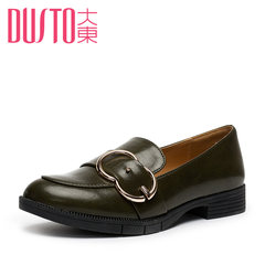Dadong shoes fall 2017 new Korean casual and comfortable shoes with low Le Fu deep party documentary shoes 7Q3250 Thirty-eight olive