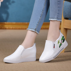Moran BELLE increased white shoe 2017 female new fall shoes soled all-match in Korean documentary shoes tide Thirty-eight white