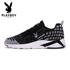 Brand shoes in autumn and winter sports shoes men crocodile leisure travel shoes wear breathable shoes running shoes tide Forty-three Playboy 168 / black and white