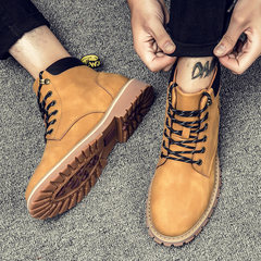 Martin male male winter boots boots casual shoes shoes fashion warm desert boots high boots shoes Bangjun tooling Forty-three High 888 Naturals