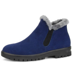 A light snow boots shoes men boots waterproof fur boots cotton and cotton shoes and winter warm male Thirty-eight blue