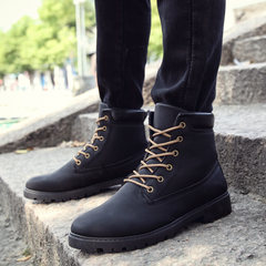 Autumn and winter high tube Martin boots boots boots boots Korean men shoes men boots boots male fashion Thirty-eight Black 528 Standard Code