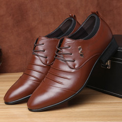 A young male Korean winter shoes business men's autumn new men's casual shoes shoes tide England Thirty-eight Fashion Brown
