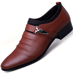 A young male Korean winter shoes business men's autumn new men's casual shoes shoes tide England Thirty-eight brown