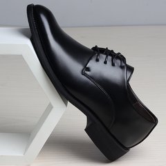 Winter Youth dress shoes with velvet suit male black lace up the Korean business men's casual shoes. Thirty-eight black