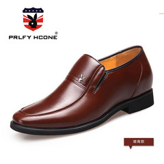 The new winter men's leather shoes male leather dress shoes for men fashion business casual shoes warm Dad Thirty-eight 5038 "increase money" Brown