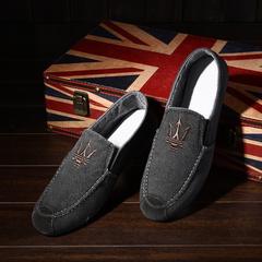 The new summer men's casual shoes slip-on a young male Korean male shoe pedal Doug shoes Forty-three Deep grey