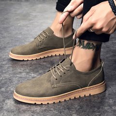 The fall male shoes British men's casual shoes casual shoes shoes Korean youth fashion winter all-match business Forty-two Khaki (8826)