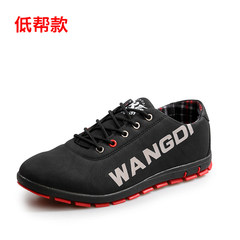 Wangdue autumn and winter low shoes and sport shoes shoes cashmere thermal British male business classic leather shoes Thirty-eight Low Gang 890 black