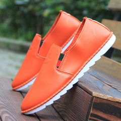 The British men's business casual shoes fall soft bottom shoes fashion trend of young men's casual shoes casual sports shoes Forty-three T108 orange