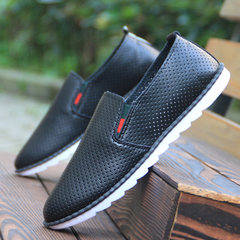 The British men's business casual shoes fall soft bottom shoes fashion trend of young men's casual shoes casual sports shoes Forty-three black