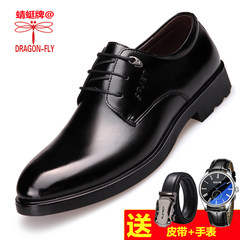 Mens business suits leather shoes, casual shoes black British winter Korean students increased. Thirty-eight 8222 black standard shoes collect gifts