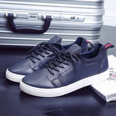 The trend of Korean male student shoes men's business casual sports shoes shoes shoes British society shoes Forty-three blue
