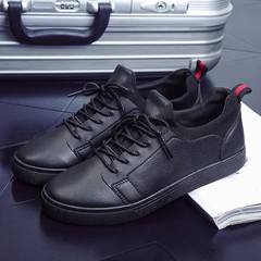 The trend of Korean male student shoes men's business casual sports shoes shoes shoes British society shoes Forty-three black