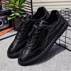 The fall of Li Yaoyang quickly with Reds shoes leather shoes shoes personality bright bright leather shoes shoes Wu Dichao Doug Forty-three 33 All Black