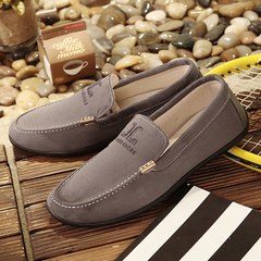 2017 men fall Doug shoes leisure shoes the trend of Korean society all-match lazy pedal shoes Forty-three 2-01 gray