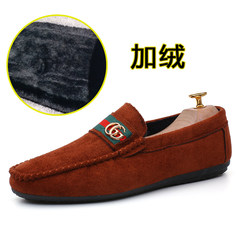 The spirit of social guy plus velvet shoes with a deft Doug Reds DD Gaudi small Doudou acne leather shoes shoes Forty-three Brown suede (slightly smaller)