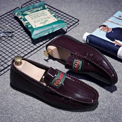 Li Yaoyang quickly with the Reds men shoes plus velvet shoes fall guy social spirit card Qi Doug shoes Forty-three 19 wine red