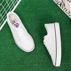 The new spring and summer lovers classic canvas shoes boys shoes leisure shoes all-match Korean port Wind Street closed shoes 39 men 2135 white
