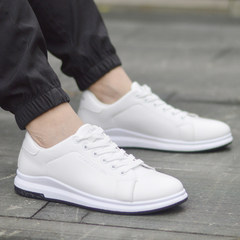 A black and white canvas shoes fall all-match white shoes leisure trend of Korean male teenagers white shoes Slightly smaller, it is recommended to buy one yard 6623 lime