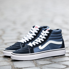 Francisco flagship store official genuine Vance flagship classic low shoes shoes canvas shoes, skateboard shoes tide Forty High blue
