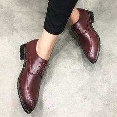 Men's shoes in summer and winter, shoes in English, shoes in business and leisure Thirty-eight Claret