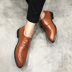 Men's shoes in summer and winter, shoes in English, shoes in business and leisure Thirty-eight brown