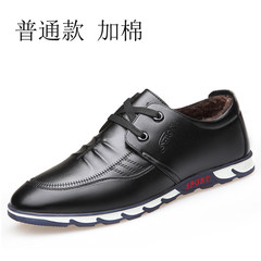 Men's business casual shoes fall trend of Korean male New Youth increased 6cm shoes lace Thirty-eight Black leather 911-2