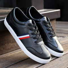 The trend of summer Pro Korean business casual shoes shoes sports shoes to help low male students in British Tourism Forty-three black