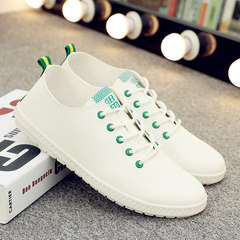 Small leather shoes sports shoes shoes business students in the summer of 2017 white male shoe trend of Korean casual shoes in England Forty-three green