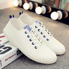 The 2017 summer white shoes casual shoes shoes the trend of Korean business students sports shoes shoes Forty-three blue