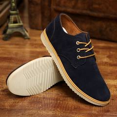 The fall of new men's business casual shoes men's shoes. All-match low tide breathable British sports board shoes Forty-three blue