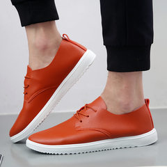 Summer and autumn trend of Korean low sports shoes casual shoes leather shoes shoes business English Forty yellow