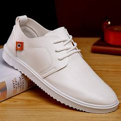 Love love summer flow men casual shoes British small leather shoes men's business students sports shoes new tide Forty-three white
