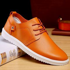 Love love summer flow men casual shoes British small leather shoes men's business students sports shoes new tide Forty-three yellow