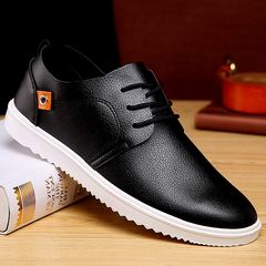Love love summer flow men casual shoes British small leather shoes men's business students sports shoes new tide Forty-three black