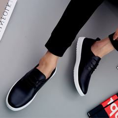 Love love summer flow men casual shoes British small leather shoes men's business students sports shoes new tide Forty-three 810 black