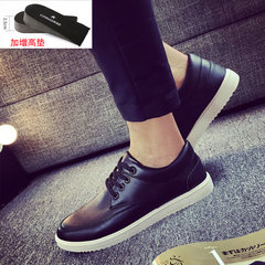 Summer leisure sports shoes shoes British flat trend of Korean business small leather shoes shoes black shoes Forty-three Sky blue
