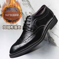 Men's casual shoes men's shoes size 45 Bullock 46 tide leather shoes 48 British carved 47 large business Forty-seven 79716 black velvet
